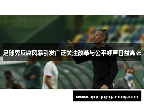 足球界反腐风暴引发广泛关注改革与公平呼声日益高涨 足球界反腐风暴引发广泛关注改革与公平呼声日益高涨