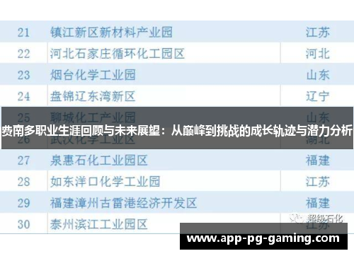 费南多职业生涯回顾与未来展望:从巅峰到挑战的成长轨迹与潜力分析 费南多职业生涯回顾与未来展望:从巅峰到挑战的成长轨迹与潜力分析